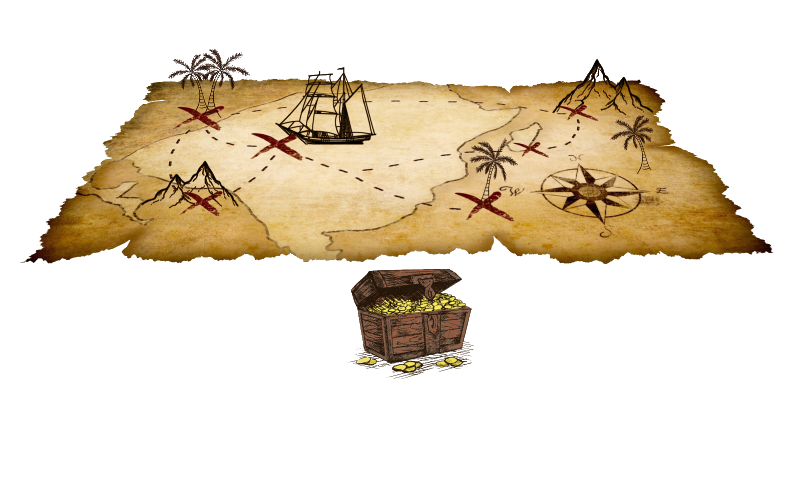 Aarrekartta ja arkku